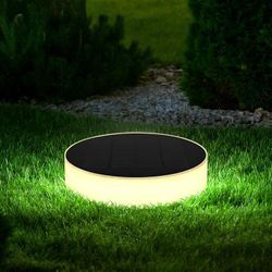 Wegleuchte Garten außen Außenleuchte Stecklampe Erdspieß Solarleuchte Akku, Kunststoff, schwarz opal, 1x led, DxH 15,3x56,1 cm