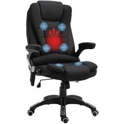 Vinsetto - Bürostuhl Massagesessel mit Wärmefunktion Chefsessel mit Massagefunktion höhenverstellbarer Drehstuhl ergonomischer Gamingstuhl massage