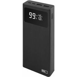 Emos - Powerbank BetaQ 20000mAh, 22,5 w Quick-Charge mit Passthrough und Display, 3x Output + 2x Input, inkl. Datenkabel usb/usb-c, Auto on/off,