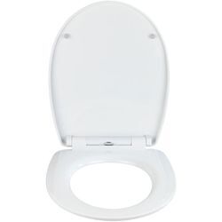 Toilettensitz Droplets Hochglanz, WC-Sitz mit Absenkautomatik, Schnellbefestigung, Mehrfarbig, Thermoplast mehrfarbig, Edelstahl rostfrei chrom