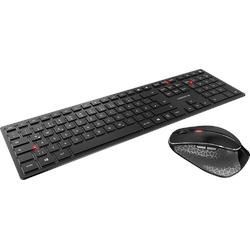 CHERRY DW 9500 Slim, Tastatur & Maus Set, Bluetooth, 2.4 GHz Funk, Schwarz/Grau