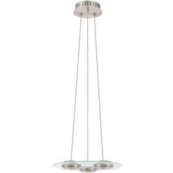 Eglo - Design led 21 Watt Decken Beleuchtung Glas satiniert Hänge Leuchte Pendel Lampe 90811