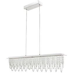 LED Hänge Leuchte Kristall Pendel Höhe verstellbar Fernbedienung Tageslicht Decken Lampe dimmbar Globo 68405-24H