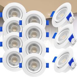 LED-Deckenleuchten Einbaustrahler led Spots Ultra flach Deckenspots led Modul Einbauleuchten Flach Einbauleuchte, 20er Set,5W,Warmweiß Hengmei