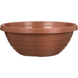 Country Star 30, Pflanzschale/Blumentopf/Pflanzkübel, rund, Farbe: Terracotta, hergestellt aus 100 % recyceltem Kunststoff, 3 Jahre Garantie, für den