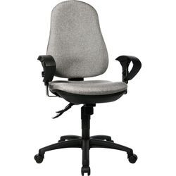 Bürostuhl TOPSTAR "Support SY", grau (hellgrau, schwarz), B:61cm H:113cm T:55cm, Stühle