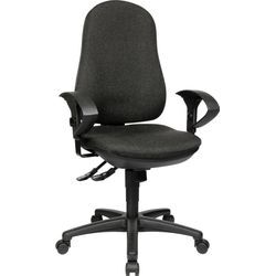 Bürostuhl TOPSTAR "Support SY", grau (anthrazit, schwarz), B:61cm H:113cm T:55cm, Stühle