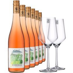 2023 Müller »3 Haberer« Rosé im 6er-Vorratspaket inkl. 2er-Set Zwiesel Glas »PURE«