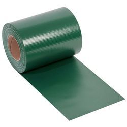 Sichtschutzstreifen pvc Zaunblende 0,19x35 m Basic 450 gr/m² inkl. 25 Klemmschienen grün (ral 6005)