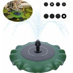 Yardin - Solar Teichpumpe Springbrunnen Gartenbrunnen,1.4W Mini Solar Lotusblatt Teichpumpe Brunnen Solarpumpe Fontäne für Gartenteiche(Type c)