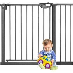 Türschutzgitter Treppenschutzgitter ohne Bohren, Türgitter Baby Absperrgitter, Kindersicherung Treppe Schutzgitter für Kinder und Hunde, Auto-Close,