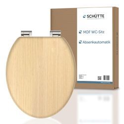 SCHÜTTE MDF WC-Sitz NATURAL WOOD, mit Absenkautomatik