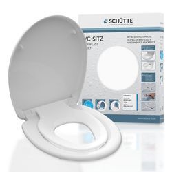 SCHÜTTE Duroplast WC-Sitz FAMILY WHITE, mit Absenkautomatik und Schnellverschluss