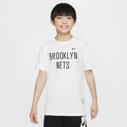 Brooklyn Nets Essential Nike NBA-T-Shirt für ältere Kinder (Jungen) - Weiß