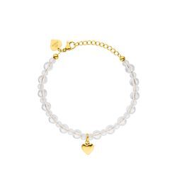 PURELEI White Heart Armband, verstellbare Länge