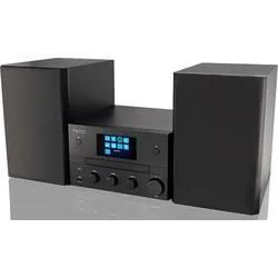 PEAQ PMS 400 Micro Hifi System mit DAB+/FM Tuner (Schwarz)