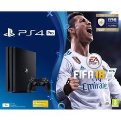 PlayStation 4 Pro 1000GB - Schwarz + FIFA 18