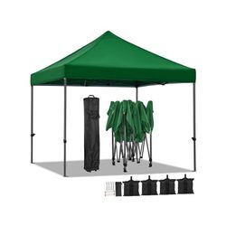 Pavillon 3x3 m Faltpavillon Pop-Up Gartenpavillon, 323-341 cm hoch stabil Wasserdicht, inkl. Tasche mit Rollen, UV-Schutz 50+, Gartenzelt Partyzelt