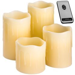 LED-Kerzen mit Fernbedienung - weiß