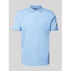 Slim Fit Poloshirt aus reiner Baumwolle mit Logo-Stitching