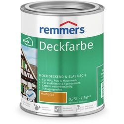 Deckfarbe maisgelb, 0,75 Liter, Deckfarbe für innen und außen, Wetterschutzfarbe viele Untergründe, hochdeckend, wetterfest - maisgelb - Remmers