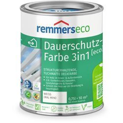 L-Farbe [eco] weiß (ral 9016), 0,75 Liter, Öko Farbe für Holz innen und außen, mit 3fach Schutz, nachhaltig, umweltfreundlich - weiß (ral 9016)