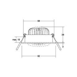 BRUMBERG LED-Spot BB33 on/off Anschlussbox strukturweiß