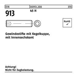 Gewindestift DIN 913 Kegelkuppe/Innen-6-kant M 12 x 35 45 H