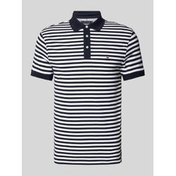 Slim Fit Poloshirt mit Label-Stitching