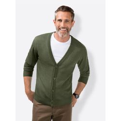 Cardigan MARCO DONATI Gr. 46, grün (khaki) Herren Strickjacken