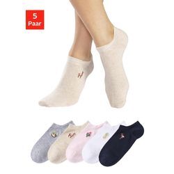 H.I.S Sneakersocken mehrfarbig Gr. 35-38 für Damen. Elastisch. Nachhaltig.