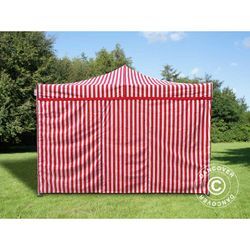 Dancover - Faltzelt Faltpavillon Wasserdicht FleXtents pro 4x4m Gestreift,