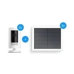 Ring Stick Up Cam Battery 2er-Set + Solar Panel (USB-C) 2er-Set