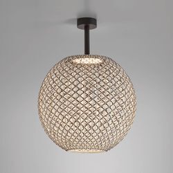 Bover Nans Sphere PF/80 LED-Außendeckenlampe braun