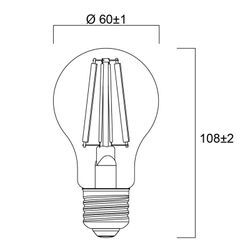 Sylvania E27 Filament LED-Lampe 4W 2.700K 840 lm