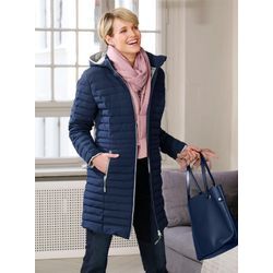 Steppjacke CASUAL LOOKS Gr. 40, blau (marine-meliert) Damen Jacken