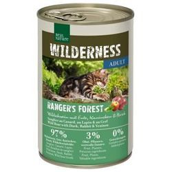 REAL NATURE WILDERNESS Adult Ranger's Forest Wildschwein mit Ente, Kaninchen & Hirsch 24x400 g