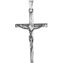 Ketten-Anhänger FIRETTI "Schmuck Geschenk Silber 925 Halsschmuck Anhänger Kreuz" Schmuckanhänger Gr. Silber 925 (Sterlingsilber), 2,82 g, silberfarben Damen