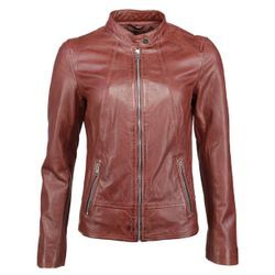 Lederjacke JCC "31024045" Gr. 36, rot (bordeaux), Damen, Obermaterial 100% Lammleder / Futter: 100% Polyester, Jacken