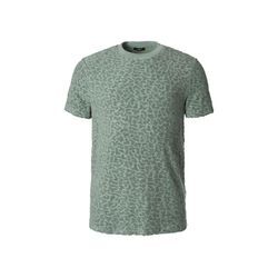 LIVERGY® Herren Frottee-T-Shirt, leger geschnitten, grün