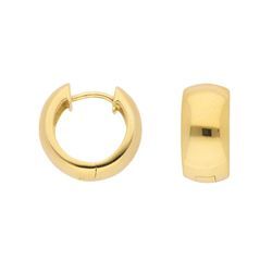 Paar Ohrhänger ADELIA´S "1 333 Gold Ohrringe / Creolen Ø 14,6 mm" Gr. Damen, Gelbgold 333, goldfarben (gold) Damen 333 Gold Goldschmuck für