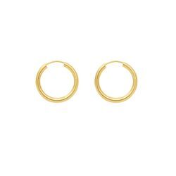 Paar Ohrhänger ADELIA´S "1 Paar 585 Gold Ohrringe / Creolen Ø 20 mm", gold, Ohrringe, Damen, Damen, Gelbgold 585, 585 Gold Goldschmuck für Damen