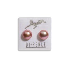 Paar Ohrstecker DI PERLE "Damen Perlenschmuck 585 Gelbgold Süsswasser Perlen Ohrstecker", beige (naturfarbe), Ohrringe, Damen, Damen, Damen Perlenschmuck