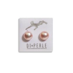 Paar Ohrstecker DI PERLE "Damen Perlenschmuck 585 Gelbgold Süsswasser Perlen Ohrstecker", beige (naturfarbe), Ohrringe, Damen, Damen, Damen Perlenschmuck