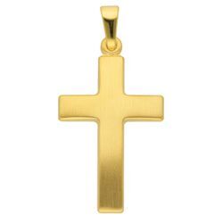 Ketten-Anhänger ADELIA´S "585 Gold Kreuz Anhänger", gold, Schmuckanhänger, Damen, Gelbgold 585, Goldschmuck für Damen & Herren