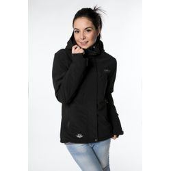 Winterjacke DEPROC ACTIVE "MONTREAL WOMEN", Damen, Gr. 36 (S), schwarz, 96% Polyester; 4% Elastan mit TPU Membrane, sportlich, Langarm Windstopperbündchen mit verstellbarem Klettverschluss,mit Schneefang,mit Daumenlöchern, Jacken, auch in Großen Größen erhältlich