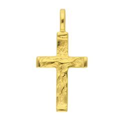 Ketten-Anhänger ADELIA´S "585 Gold Kreuz Anhänger", gold, Schmuckanhänger, Damen, Gelbgold 585, Goldschmuck für Damen & Herren