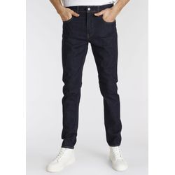 Tapered-fit-Jeans LEVI'S "512 Slim Taper Fit" Gr. 32, Länge 34, blau (schwarz indigo), Herren, Denim/Jeans, Obermaterial: 98% Baumwolle, 2% Elasthan, Jeans, mit Markenlabel