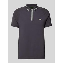 Poloshirt mit Label-Print Modell 'Paule'