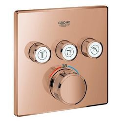 GROHE Thermostat Grohtherm SmartControl 29126 eckig FMS 3 Absperrv. warm sunset, 29126DA0 29126DA0